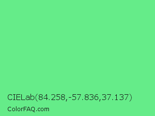 CIELab 84.258,-57.836,37.137 Color Image