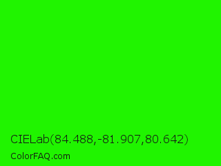 CIELab 84.488,-81.907,80.642 Color Image