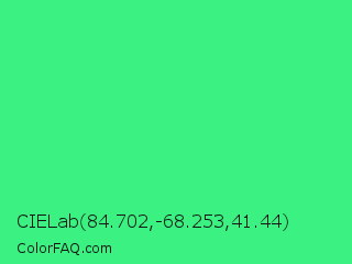CIELab 84.702,-68.253,41.44 Color Image