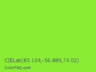 CIELab 85.104,-56.889,74.02 Color Image