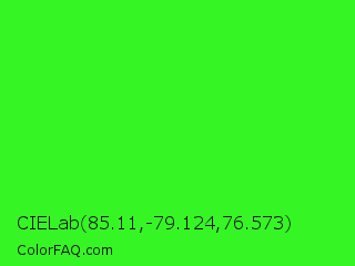 CIELab 85.11,-79.124,76.573 Color Image