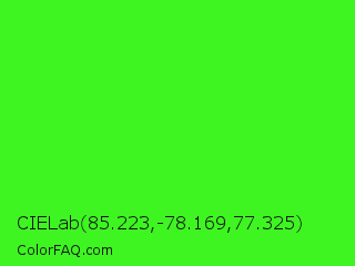 CIELab 85.223,-78.169,77.325 Color Image