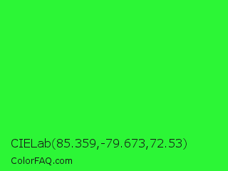 CIELab 85.359,-79.673,72.53 Color Image