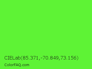 CIELab 85.371,-70.849,73.156 Color Image