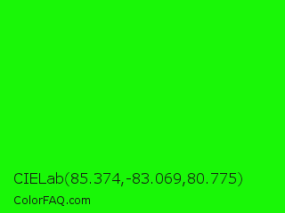 CIELab 85.374,-83.069,80.775 Color Image