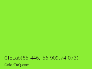 CIELab 85.446,-56.909,74.073 Color Image
