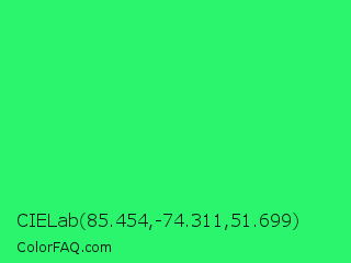 CIELab 85.454,-74.311,51.699 Color Image