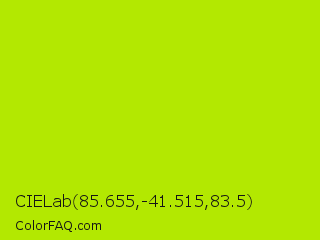 CIELab 85.655,-41.515,83.5 Color Image