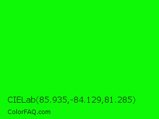 CIELab 85.935,-84.129,81.285 Color Image