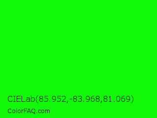 CIELab 85.952,-83.968,81.069 Color Image