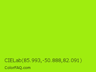 CIELab 85.993,-50.888,82.091 Color Image