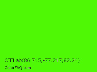 CIELab 86.715,-77.217,82.24 Color Image