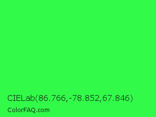 CIELab 86.766,-78.852,67.846 Color Image