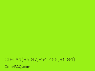 CIELab 86.87,-54.466,81.84 Color Image
