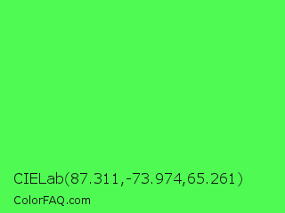 CIELab 87.311,-73.974,65.261 Color Image