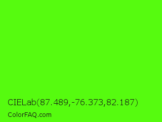 CIELab 87.489,-76.373,82.187 Color Image