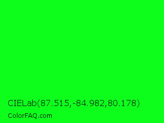 CIELab 87.515,-84.982,80.178 Color Image