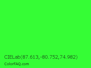 CIELab 87.613,-80.752,74.982 Color Image