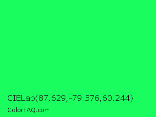 CIELab 87.629,-79.576,60.244 Color Image