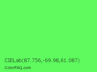 CIELab 87.756,-69.98,61.087 Color Image