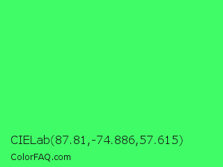 CIELab 87.81,-74.886,57.615 Color Image