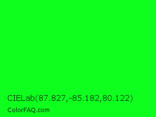 CIELab 87.827,-85.182,80.122 Color Image