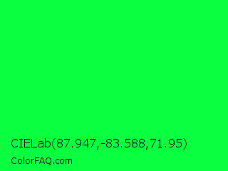 CIELab 87.947,-83.588,71.95 Color Image