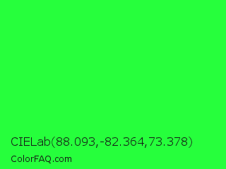 CIELab 88.093,-82.364,73.378 Color Image