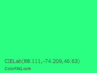 CIELab 88.111,-74.209,46.63 Color Image