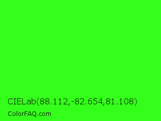 CIELab 88.112,-82.654,81.108 Color Image