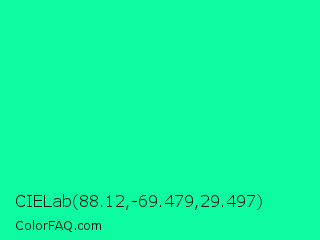 CIELab 88.12,-69.479,29.497 Color Image