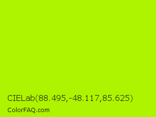 CIELab 88.495,-48.117,85.625 Color Image