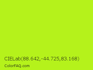 CIELab 88.642,-44.725,83.168 Color Image