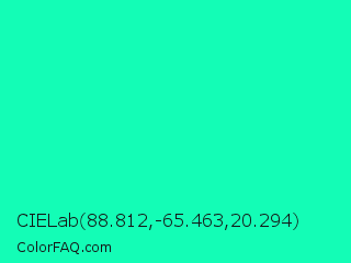 CIELab 88.812,-65.463,20.294 Color Image