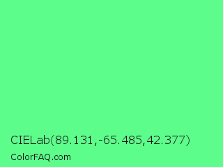 CIELab 89.131,-65.485,42.377 Color Image
