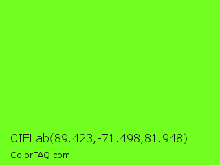 CIELab 89.423,-71.498,81.948 Color Image