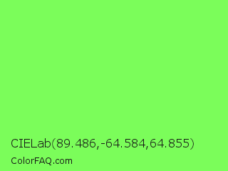 CIELab 89.486,-64.584,64.855 Color Image
