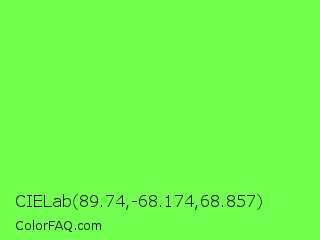 CIELab 89.74,-68.174,68.857 Color Image
