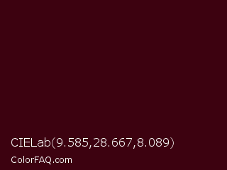 CIELab 9.585,28.667,8.089 Color Image