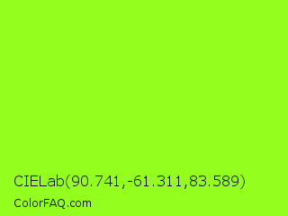 CIELab 90.741,-61.311,83.589 Color Image