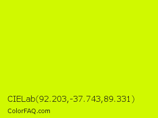 CIELab 92.203,-37.743,89.331 Color Image