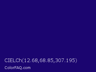 CIELCh 12.68,68.85,307.195 Color Image