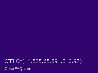 CIELCh 14.525,65.891,310.97 Color Image