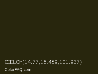 CIELCh 14.77,16.459,101.937 Color Image
