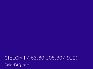 CIELCh 17.63,80.108,307.912 Color Image