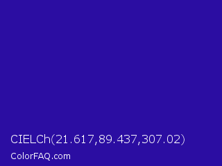 CIELCh 21.617,89.437,307.02 Color Image