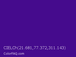 CIELCh 21.681,77.372,311.143 Color Image