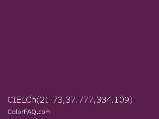 CIELCh 21.73,37.777,334.109 Color Image