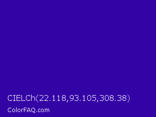 CIELCh 22.118,93.105,308.38 Color Image
