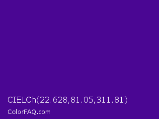 CIELCh 22.628,81.05,311.81 Color Image